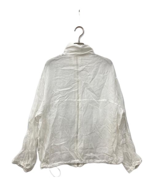 BABYLONE（バビロン）BABYLONE (バビロン) ラミーシアージップブルゾン ホワイト サイズ:FREEの古着・服飾アイテム