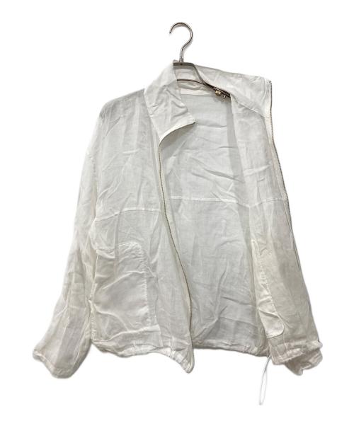 BABYLONE（バビロン）BABYLONE (バビロン) ラミーシアージップブルゾン ホワイト サイズ:FREEの古着・服飾アイテム