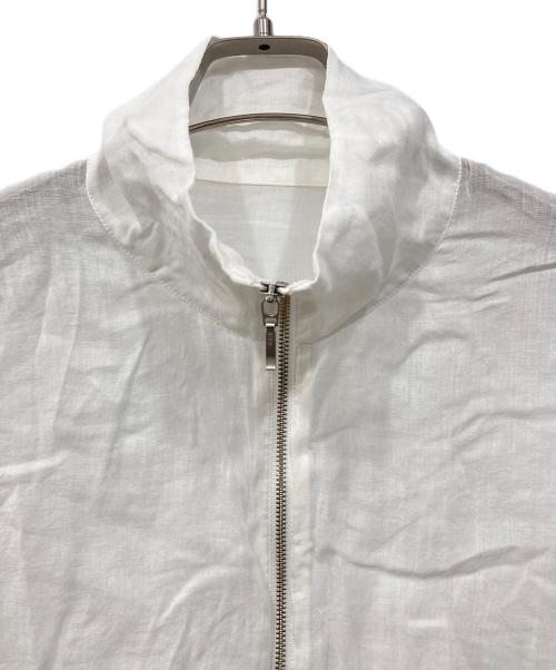 BABYLONE（バビロン）BABYLONE (バビロン) ラミーシアージップブルゾン ホワイト サイズ:FREEの古着・服飾アイテム