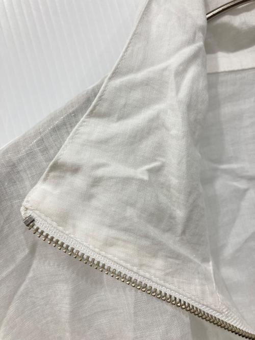 BABYLONE（バビロン）BABYLONE (バビロン) ラミーシアージップブルゾン ホワイト サイズ:FREEの古着・服飾アイテム