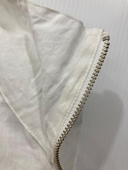 BABYLONE（バビロン）BABYLONE (バビロン) ラミーシアージップブルゾン ホワイト サイズ:FREEの古着・服飾アイテム