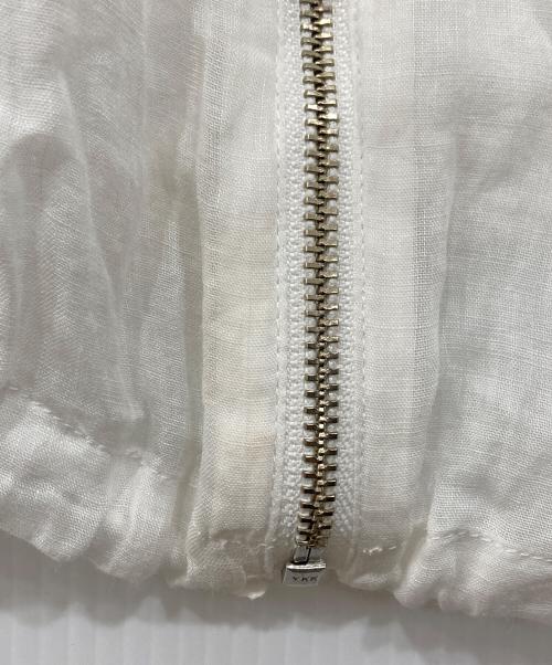 BABYLONE（バビロン）BABYLONE (バビロン) ラミーシアージップブルゾン ホワイト サイズ:FREEの古着・服飾アイテム