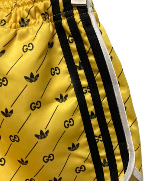 GUCCI（グッチ）GUCCI (グッチ) adidas (アディダス) GUCCI 22-23AW　インターロッキング トレフォイル ジャージ ショート パンツ/GGアナグラム ショートパンツ イエロー サイズ:xsの古着・服飾アイテム