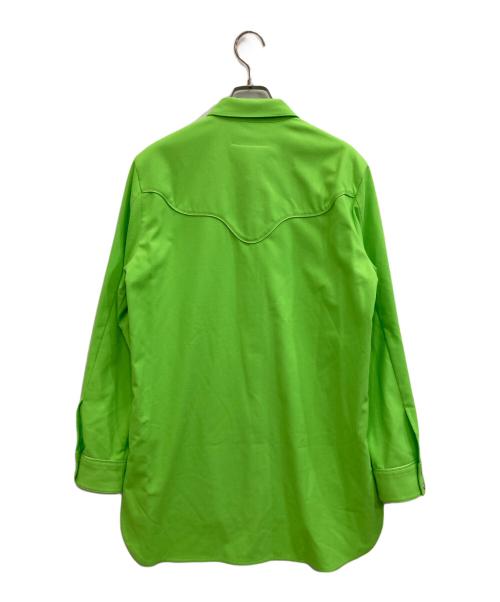 MM6 Maison Margiela（エムエムシックスメゾンマルジェラ）MM6 Maison Margiela (エムエムシックス メゾンマルジェラ) ウエスタンシャツ ライムグリーン サイズ:40の古着・服飾アイテム
