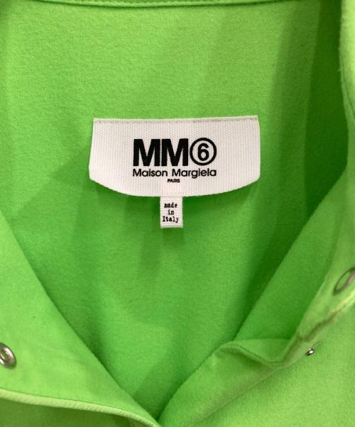 MM6 Maison Margiela（エムエムシックスメゾンマルジェラ）MM6 Maison Margiela (エムエムシックス メゾンマルジェラ) ウエスタンシャツ ライムグリーン サイズ:40の古着・服飾アイテム