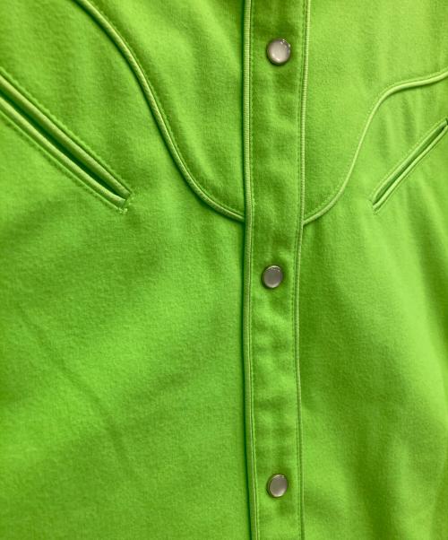 MM6 Maison Margiela（エムエムシックスメゾンマルジェラ）MM6 Maison Margiela (エムエムシックス メゾンマルジェラ) ウエスタンシャツ ライムグリーン サイズ:40の古着・服飾アイテム