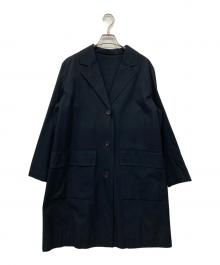 MARGARET HOWELL（マーガレットハウエル）の古着「コットンチェスターコート」｜ネイビー