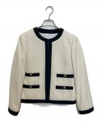 Loulou Willoughbyルルウィルビー）の古着「ツイードジャケット」｜アイボリー