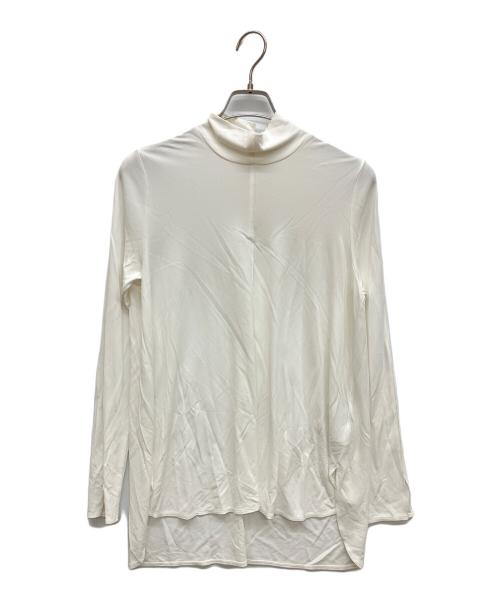 ADORE（アドーア）ADORE (アドーア) ドレープジャージーラウンドカットハイネックトップス　長袖ブラウス ホワイト サイズ:38の古着・服飾アイテム