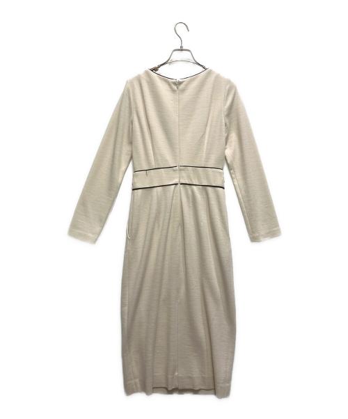 Pinky & Dianne（ピンキーアンドダイアン）Pinky & Dianne (ピンキーアンドダイアン) バイカラーパイピングワンピース ベージュ サイズ:38 未使用品の古着・服飾アイテム