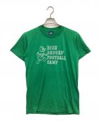 NIKEナイキ）の古着「80'S フットボール プリントTシャツ」｜グリーン