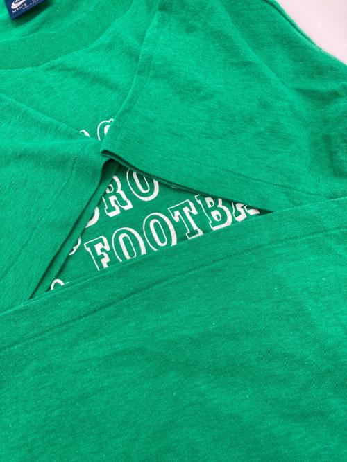 NIKE（ナイキ）NIKE (ナイキ) 80'S フットボール プリントTシャツ グリーン サイズ:Mの古着・服飾アイテム