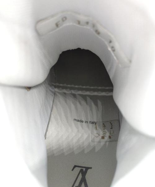 LOUIS VUITTON（ルイ ヴィトン）LOUIS VUITTON (ルイ ヴィトン) トレイナーラインハイカットスニーカー ホワイト×レッド サイズ:10の古着・服飾アイテム