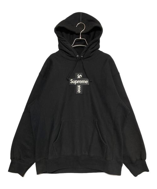 SUPREME（シュプリーム）SUPREME (シュプリーム) Cross Box Logo Hooded Sweatshirt ブラック サイズ:Lの古着・服飾アイテム