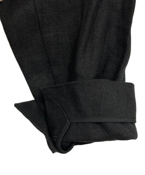 VERMEIL par iena（ヴェルメイユ パー イエナ）VERMEIL par iena (ヴェルメイユ パー イエナ) リネンテーラードジャケット ブラック サイズ:38の古着・服飾アイテム