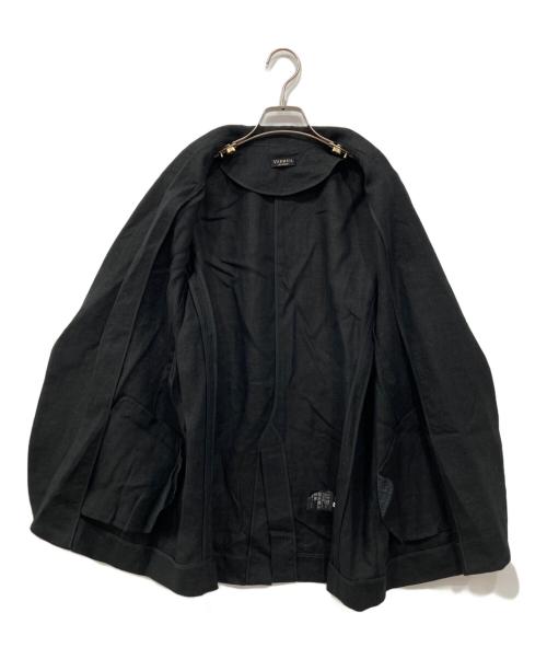 VERMEIL par iena（ヴェルメイユ パー イエナ）VERMEIL par iena (ヴェルメイユ パー イエナ) リネンテーラードジャケット ブラック サイズ:38の古着・服飾アイテム