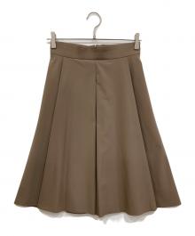 FOXEY NEWYORK（フォクシーニューヨーク）の古着「ウォータープルーフ フレアスカート」｜ブラウン