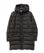 nano・universeナノ・ユニバース）の古着「ウールフーデッドダウンコート」｜グレー