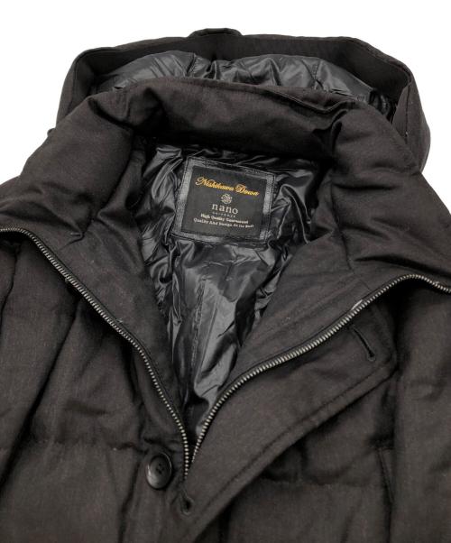 nano・universe（ナノ・ユニバース）nano・universe (ナノ・ユニバース) ウールフーデッドダウンコート グレー サイズ:Mの古着・服飾アイテム