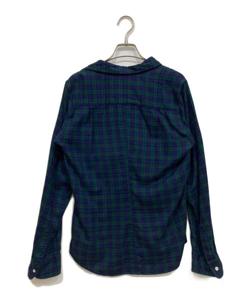 Frank&Eileen（フランクアンドアイリーン）Frank&Eileen (フランクアンドアイリーン) チェックスキッパーシャツ ネイビー×グリーン サイズ:Sの古着・服飾アイテム