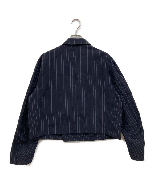 JANE SMITH（ジェーンスミス）JANE SMITH (ジェーンスミス) SHORT W クロップドジャケット ネイビー サイズ:Freeの古着・服飾アイテム