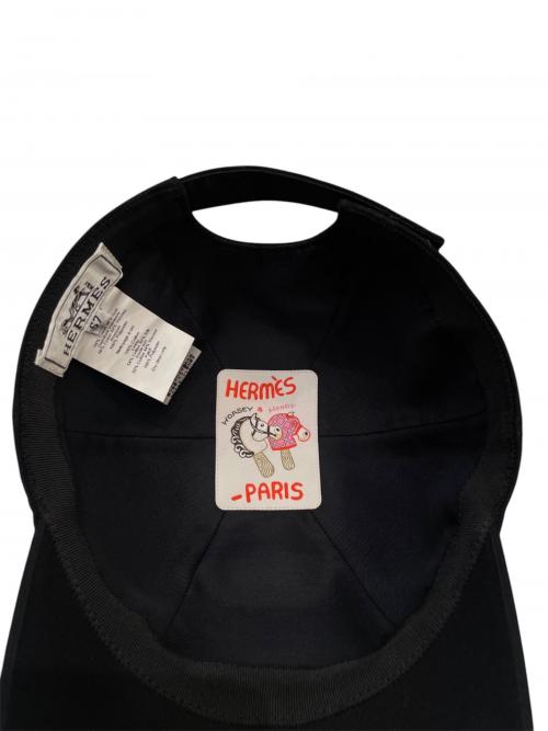 HERMES（エルメス）HERMES (エルメス) セレーナ シーシェル キャップ ブラック サイズ:57の古着・服飾アイテム
