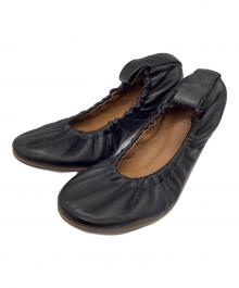 ATP ATELIER（エーティーピー アトリエ）の古着「バレエフラットシューズ」｜ブラック