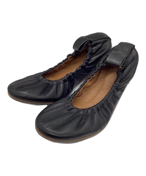 ATP ATELIER（エーティーピー アトリエ）ATP ATELIER (エーティーピー アトリエ) バレエフラットシューズ ブラック サイズ:37の古着・服飾アイテム