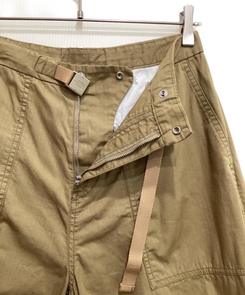 THE NORTHFACE PURPLELABEL（ザ・ノースフェイス パープルレーベル）THE NORTHFACE PURPLELABEL (ザ・ノースフェイス パープルレーベル) Ripstop Wide Cropped Pants カーキ サイズ:WMの古着・服飾アイテム