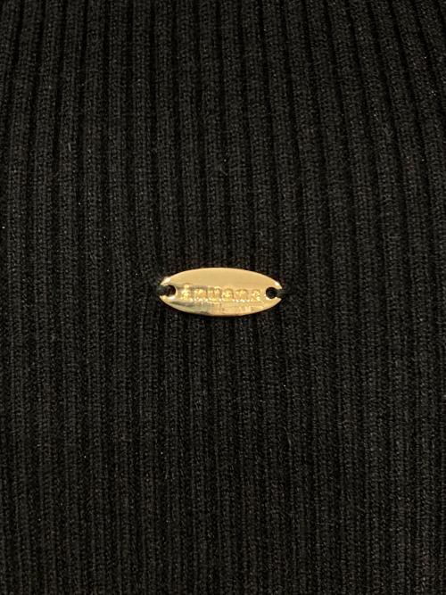 anuans（アニュアンス）anuans (アニュアンス) ドッキングニットワンピース ブラック サイズ:Sの古着・服飾アイテム