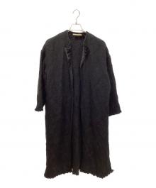 ne quittez pas（ヌキテパ）の古着「Wool Jacquard Coat」｜ブラック