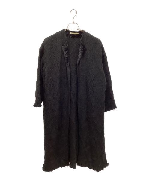 ne quittez pas（ヌキテパ）ne quittez pas (ヌキテパ) Wool Jacquard Coat ブラック サイズ:表記無しの古着・服飾アイテム