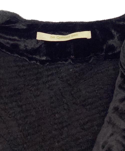 ne quittez pas（ヌキテパ）ne quittez pas (ヌキテパ) Wool Jacquard Coat ブラック サイズ:表記無しの古着・服飾アイテム