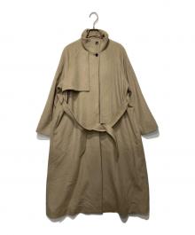 Dessin de mode×STUDIOUS（デッサンデモード×ステュディオス）の古着「別注スタンドカラーウールコート」｜ベージュ