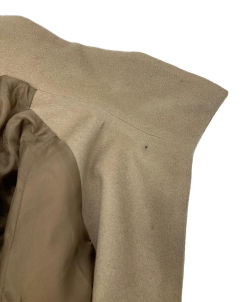 Dessin de mode（デッサンデモード）Dessin de mode (デッサンデモード) STUDIOUS (ステュディオス) 別注スタンドカラーウールコート ベージュ サイズ:1の古着・服飾アイテム