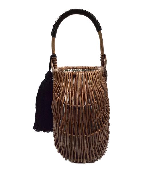 Pale Jute（ペールジュート）Pale Jute (ペールジュート) カゴバッグ ブラウンの古着・服飾アイテム