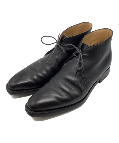 Crockett & Jones（クロケット＆ジョーンズ）Crockett & Jones (クロケット＆ジョーンズ) チャッカーブーツ ブラック サイズ:7　1/2の古着・服飾アイテム