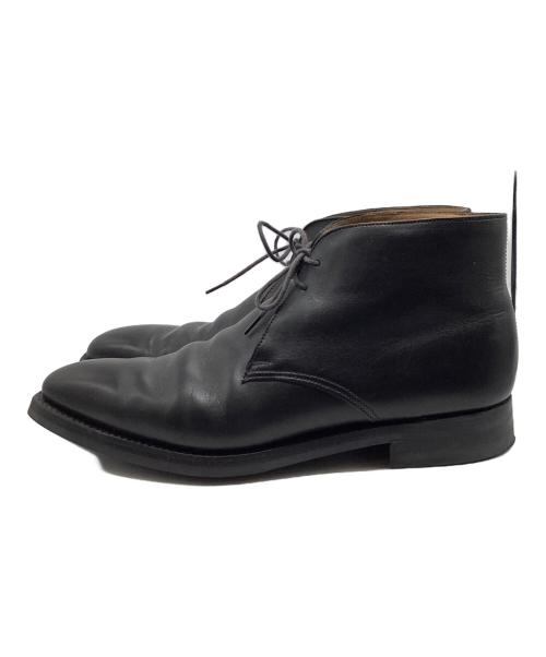 Crockett & Jones（クロケット＆ジョーンズ）Crockett & Jones (クロケット＆ジョーンズ) チャッカーブーツ ブラック サイズ:7　1/2の古着・服飾アイテム
