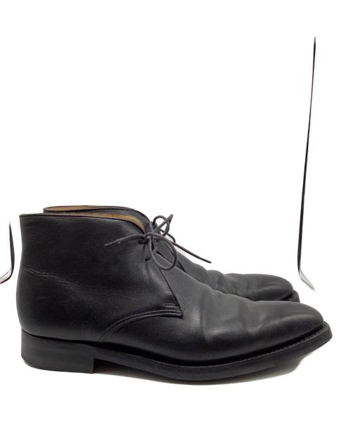 Crockett & Jones（クロケット＆ジョーンズ）Crockett & Jones (クロケット＆ジョーンズ) チャッカーブーツ ブラック サイズ:7　1/2の古着・服飾アイテム