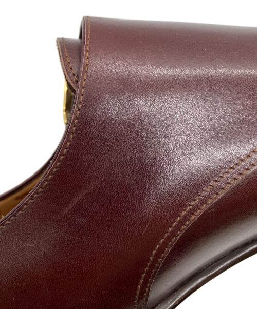 ENZO BONAFE（エンツォボナフェ）ENZO BONAFE (エンツォボナフェ) ダブルモンクストラップシューズ バーガンディー サイズ:6の古着・服飾アイテム