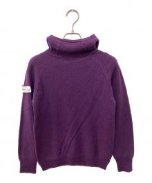 BRIEFING（ブリーフィング）の古着「ハイネック ニットフーディ」｜バーガンディー