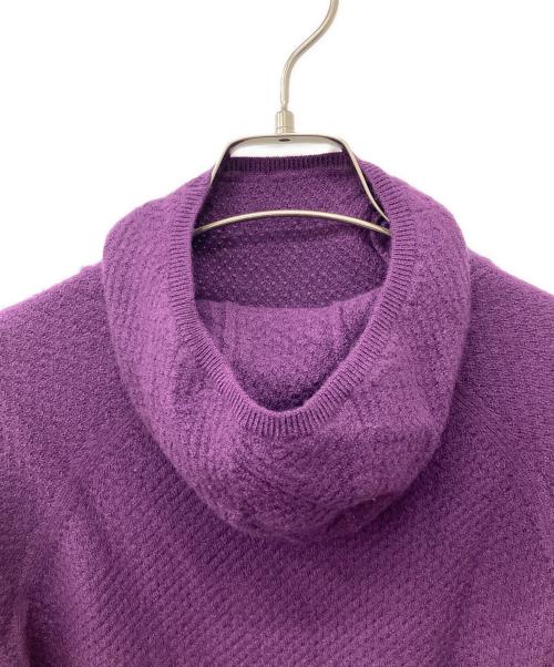 BRIEFING（ブリーフィング）BRIEFING (ブリーフィング) ハイネック ニットフーディ バーガンディー サイズ:Mの古着・服飾アイテム