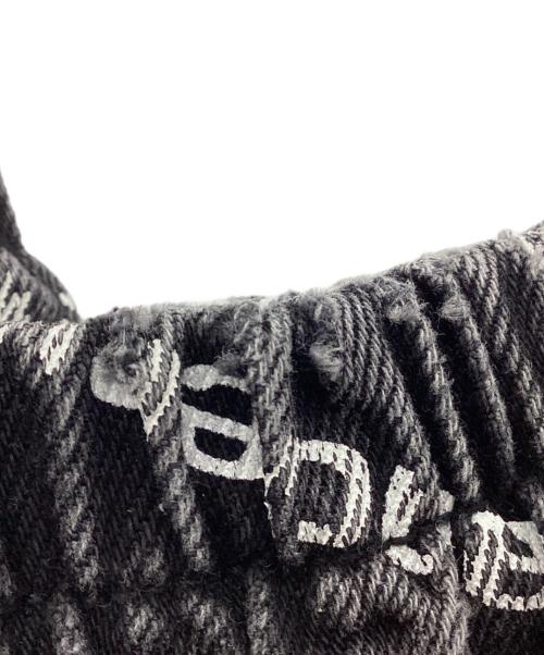 ALEXANDER WANG（アレキサンダー・ワン）ALEXANDER WANG (アレキサンダー・ワン) 総柄デニムジョガーパンツ ブラック サイズ:XSの古着・服飾アイテム