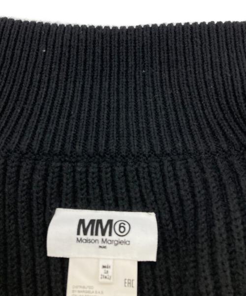 MM6 Maison Margiela（エムエムシックスメゾンマルジェラ）MM6 Maison Margiela (エムエムシックス メゾンマルジェラ) ジップアップニットジャケット ブラック サイズ:Sの古着・服飾アイテム