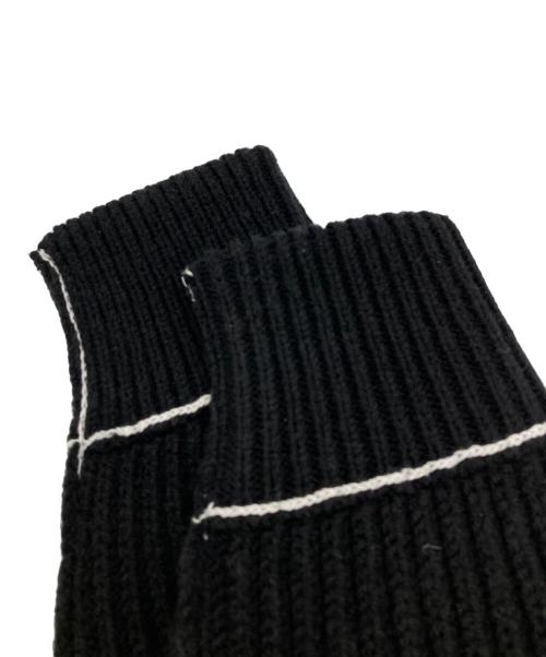 MM6 Maison Margiela（エムエムシックスメゾンマルジェラ）MM6 Maison Margiela (エムエムシックス メゾンマルジェラ) ジップアップニットジャケット ブラック サイズ:Sの古着・服飾アイテム