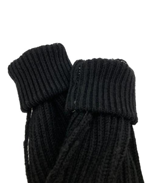 MM6 Maison Margiela（エムエムシックスメゾンマルジェラ）MM6 Maison Margiela (エムエムシックス メゾンマルジェラ) ジップアップニットジャケット ブラック サイズ:Sの古着・服飾アイテム