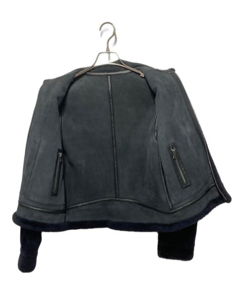 BACCA（バッカ）BACCA (バッカ) ﾑｰﾄﾝ ｼﾞｯﾌﾟｱｯﾌﾟﾌﾞﾙｿﾞﾝ/ﾘﾊﾞｰｼﾌﾞﾙ ネイビー サイズ:36の古着・服飾アイテム