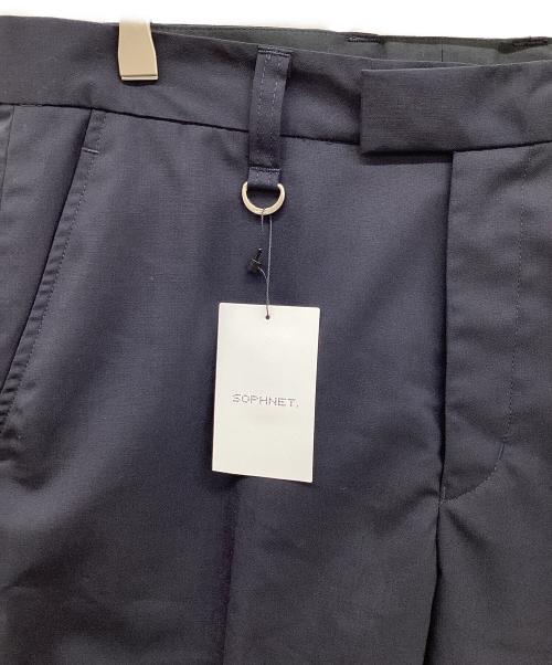 SOPHNET.（ソフネット）SOPHNET. (ソフネット) SUMMER STRETCH WOOL STANDARD PANTS ネイビー サイズ:Ｌの古着・服飾アイテム