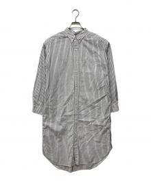 Americana（アメリカーナ）の古着「ストライプシャツワンピース」｜ホワイト