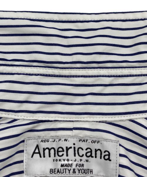 Americana（アメリカーナ）Americana (アメリカーナ) ストライプシャツワンピース ホワイト サイズ:不明の古着・服飾アイテム